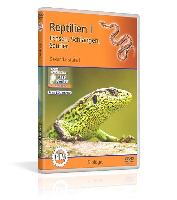 DVD-Cover des Films "Reptilien I – Echsen, Schlangen, Saurier".