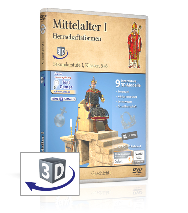 DVD-Cover der Software "Mittelalter I – Herrschaftsformen".