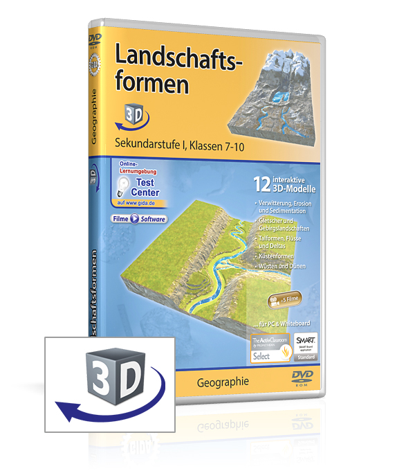 DVD-Cover der Software "Landschaftsformen".