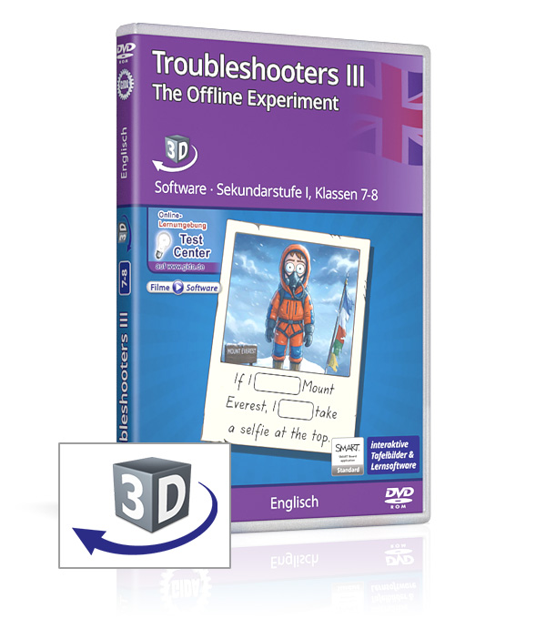 DVD-Cover der Software "Troubleshooters III – The Offline Experiment".