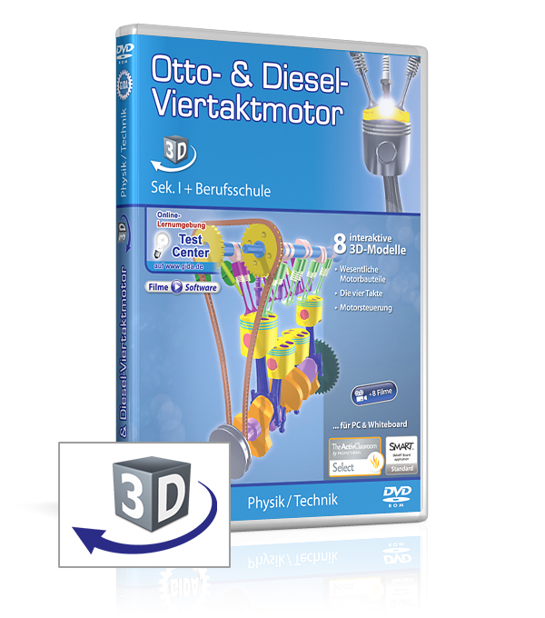 DVD-Cover der Software "Otto- & Diesel-Viertaktmotor".