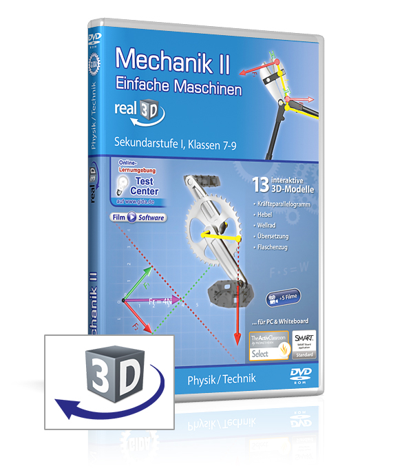 DVD-Cover der Software "Mechanik II – Einfache Maschinen".