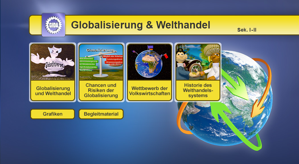 Menü des Films "Globalisierung & Welthandel".