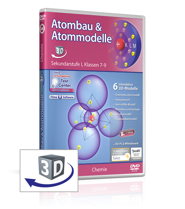 DVD-Cover der Software "Atombau & Atommodelle".