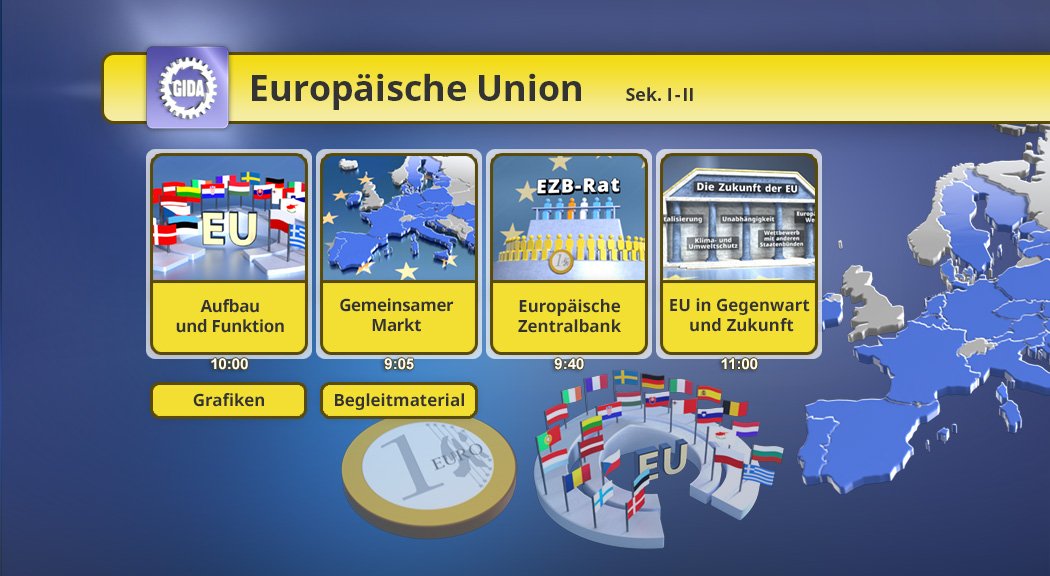 Menü des Films "Europäische Union".
