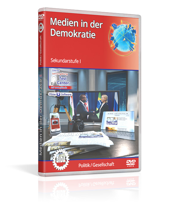 DVD-Cover des Films "Medien in der Demokratie".