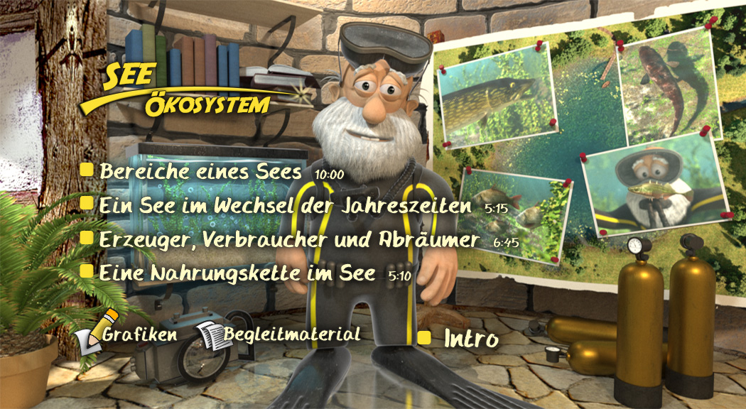 Menü des Films "See – Ökosystem".