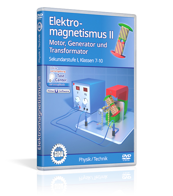 DVD-Cover des Films "Elektromagnetismus II – Motor, Generator und Transformator".
