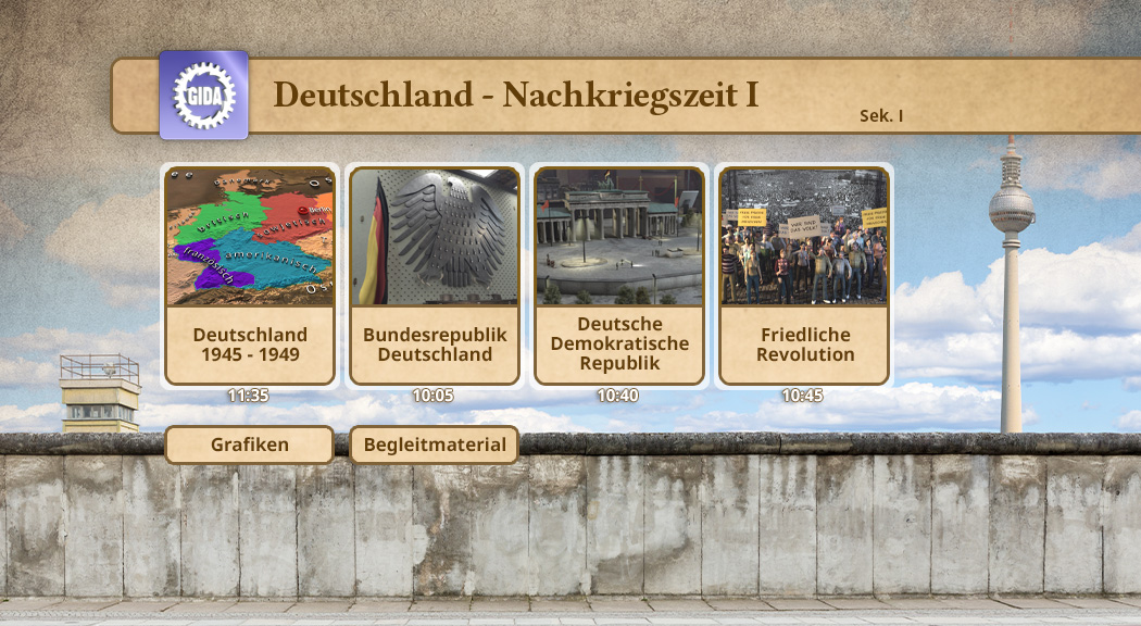 Menü des Films "Deutschland – Nachkriegszeit I".