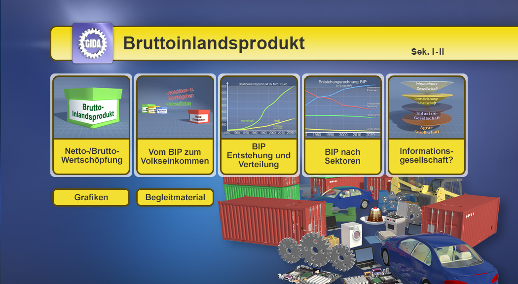 Menü des Films "Bruttoinlandsprodukt".