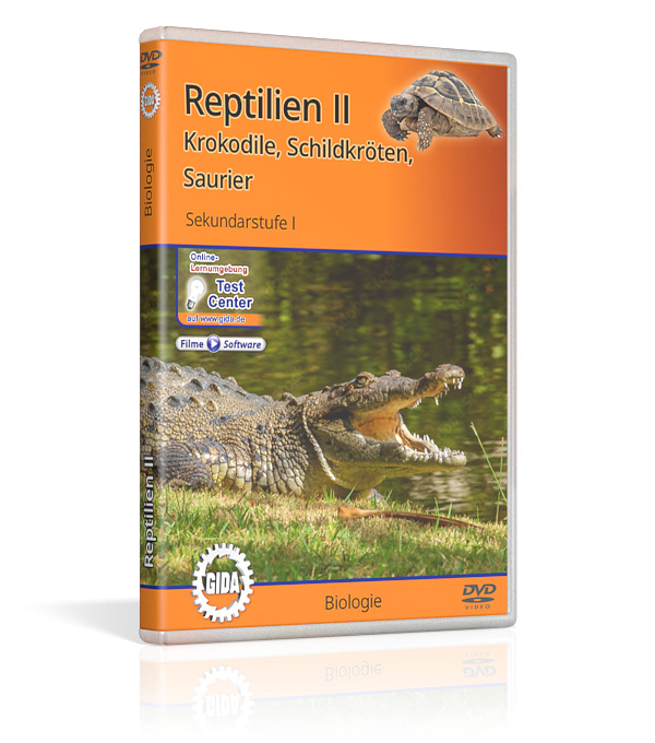 DVD-Cover des Films "Reptilien II – Krokodile, Schildkröten, Saurier".