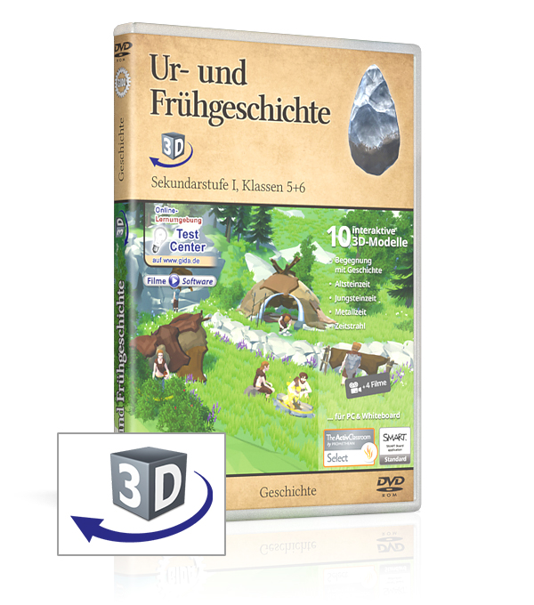 DVD-Cover der Software "Ur- und Frühgeschichte".