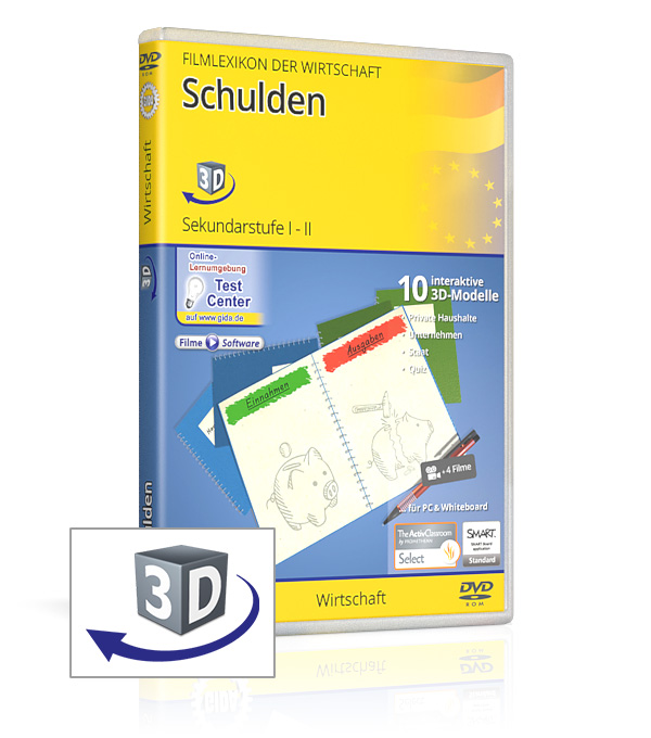 DVD-Cover der Software "Schulden".
