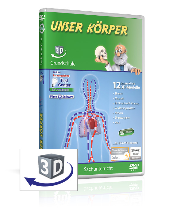 DVD-Cover der Software "Unser Körper".