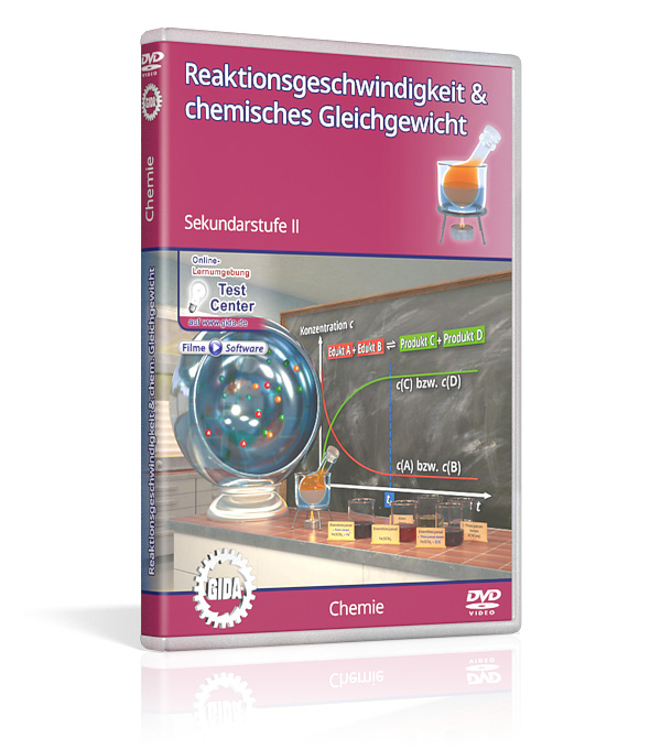 DVD-Cover des Films "Reaktionsgeschwindigkeit & chemisches Gleichgewicht".