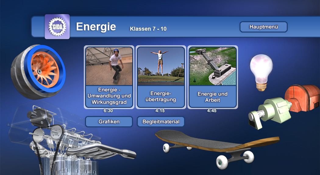 Menü des Films "Energie".