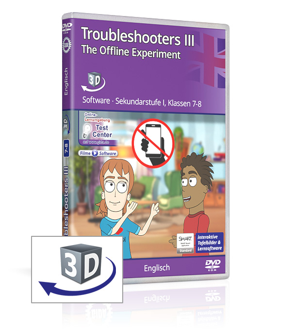 DVD-Cover der Software "Troubleshooters III – The Offline Experiment".