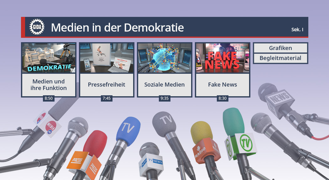 Menü des Films "Medien in der Demokratie".