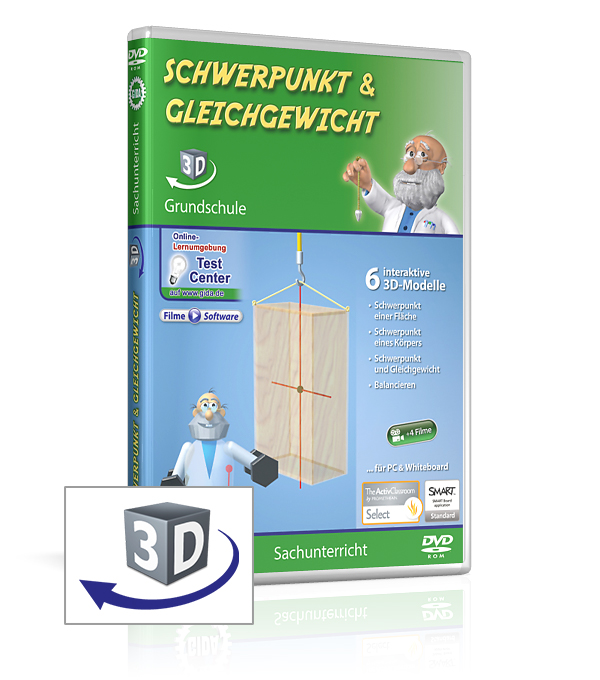 DVD-Cover der Software "Schwerpunkt & Gleichgewicht".