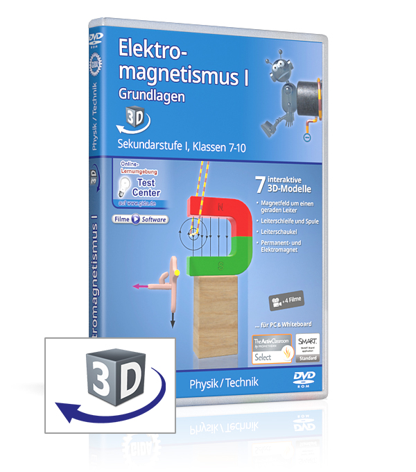 DVD-Cover der Software "Elektromagnetismus I – Grundlagen".