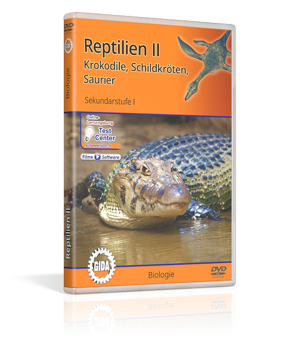 DVD-Cover des Films "Reptilien II – Krokodile, Schildkröten, Saurier".