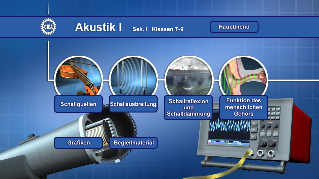 Menü des Films "Akustik I".