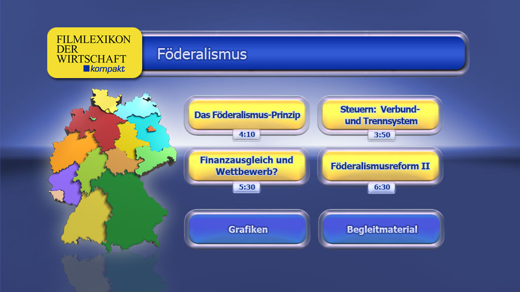 Menü des Films "Föderalismus".
