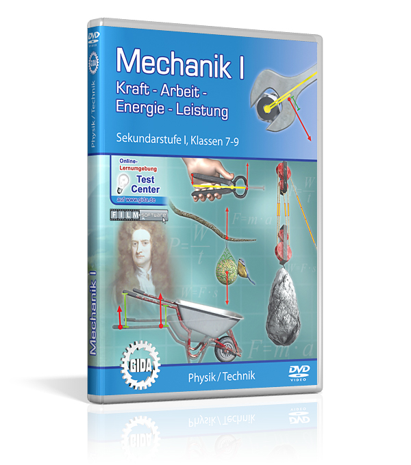 DVD-Cover des Films "Mechanik I – Kraft – Arbeit – Energie – Leistung".