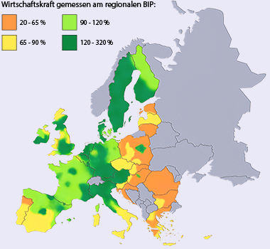 Wirtschaftskraft in Europa